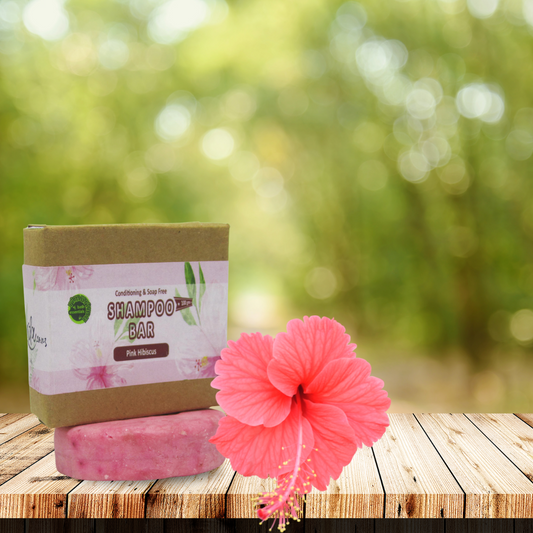 RIMURIMU Natural Pink Hibiscus Shampoo Bar