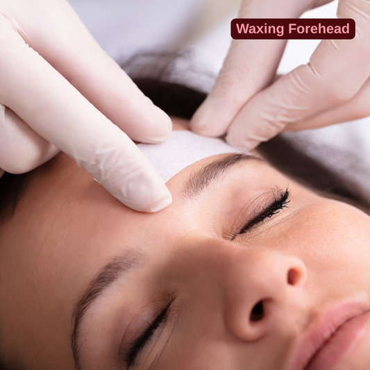 Forehead waxing